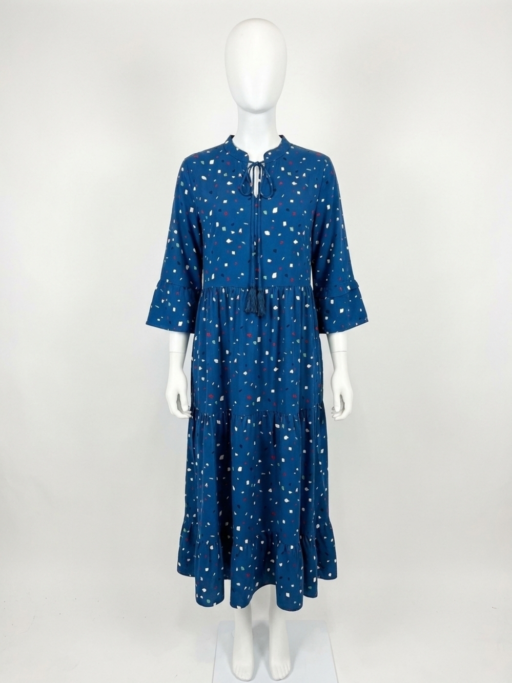 NEW LAYERZ CLOTHING bristy confetti maxi dress in navy